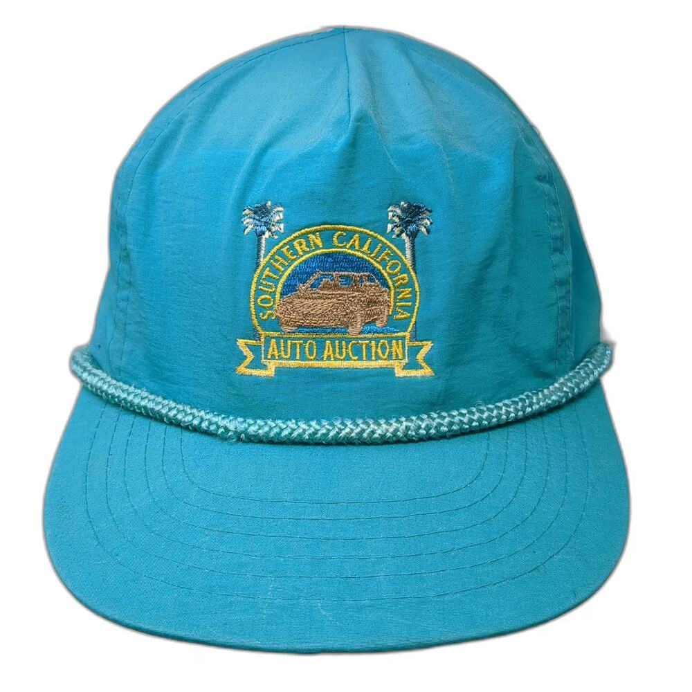 Designer Award Headwear Trucker Blue One Size Snapback Rope Hat Car Logo Cali